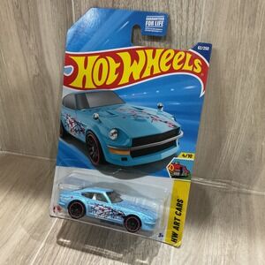 Hot Wheels Datsun 240Z Blue Cherry Blossom Sakura HW Art Cars 62/250 2024 New